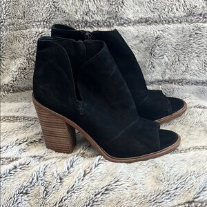 Vince Camuto Black Katleen Booties with Peep Toe